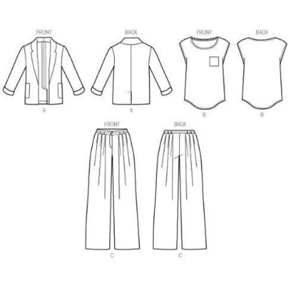 Butterick‎ See and Sew Sewing Pattern 5977 Jacket Unlined Misses Size 6-22